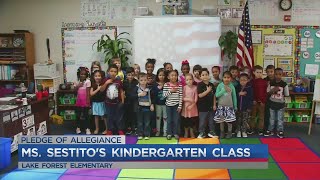 Pledge of Allegiance - Ms. Sestito's Class