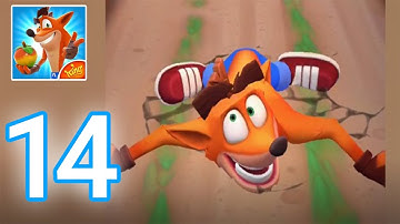 Crash Bandicoot: On The Run! - Gameplay Walkthrough Part 14 - Frosty Scorporilla Level 2 Defeated