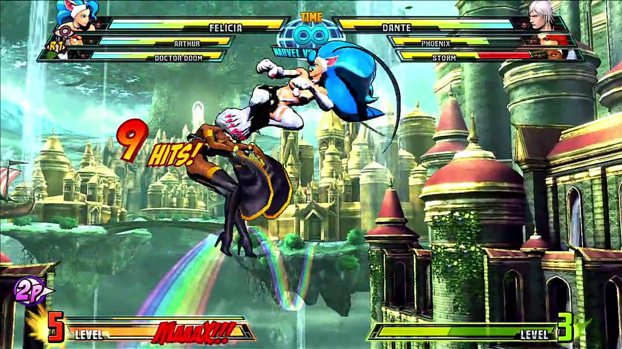 Marvel vs 3 Felicia Gameplay Montage YouTube