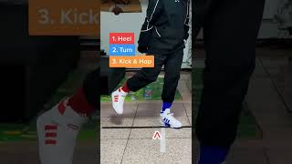 tutorial dance RUN BTS by BTS FOOTWORK #shorts #short #shortvideo #kpop  #bts #jimin #jin #jungkook