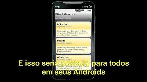Tutorial do Blackboard Mobile Learn para Android