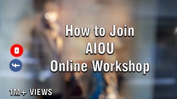 How to Join Aiou Online Workshop