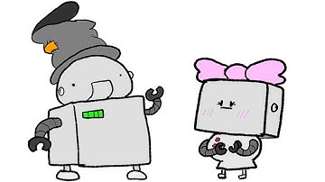 Little robot sings a little love song!