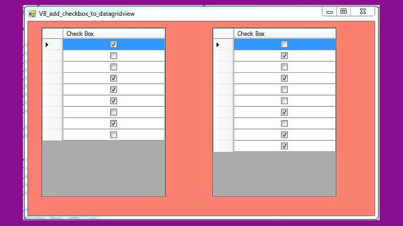 C Datagridview Forcing Only One Checkbox To Be Selected In A Column Vrogue