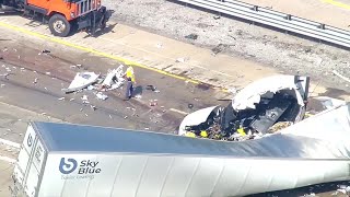 Chopper 7 shows aftermath of crash on NB I-75 at NB I-275