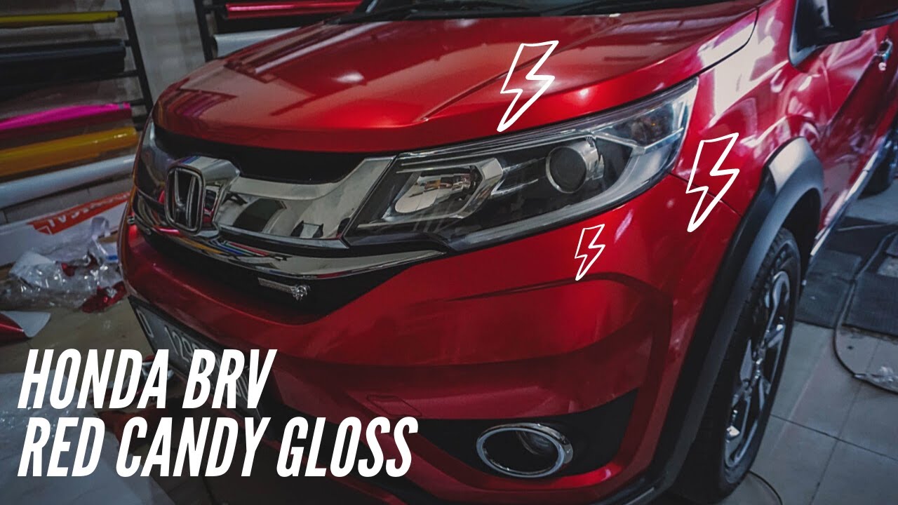 HONDA BRV 2020 WRAPPING STICKER CANDY GLOSS RED MATERIAL