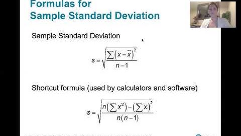 3.2.1 Measures of Variation - Computing Range, Sample Standard Deviation, and Variance