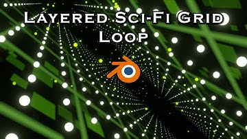 Another Easy Sci-Fi Layered Grid Loop - Blender Tutorial