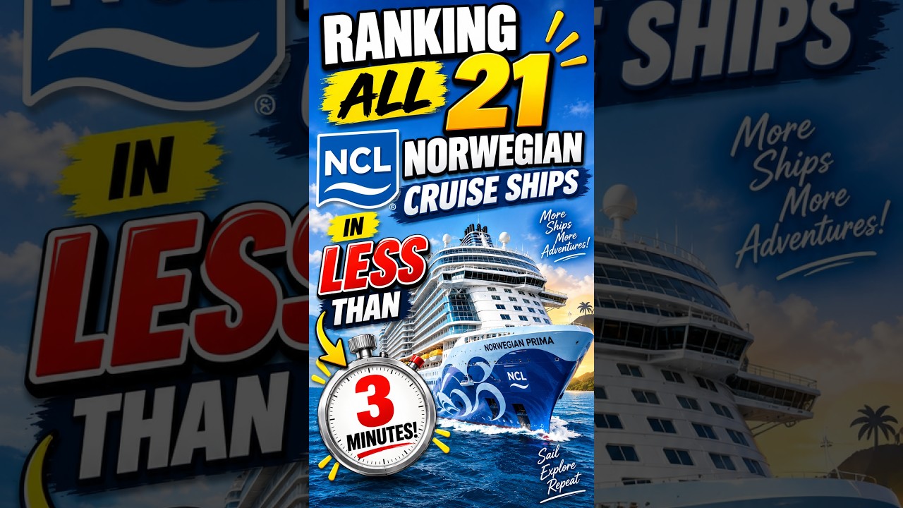 Ranking All 21 NCL Ships Worst to First In Less than 3-Minutes!