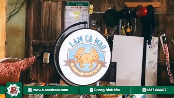 Hộp đèn hút nổi xoay 360, đường kính 58cm | B-One Decor - Hộp đèn hút nổi Đak Lak