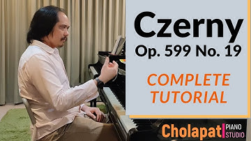 Czerny Op.599 No.19 - Complete Piano Tutorial