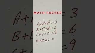 MATH PUZZLE ❓#reasoning #trending #maths