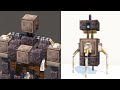 5 Minecraft Robot Designs with Blackstone and a Block of Netherite