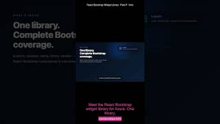 React-Bootstrap Widget Library  Pixel-P  Intro