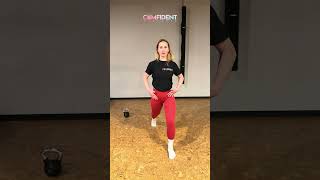 Split squat mit dem Fokus auf Ausgleich der Kraftübertragung im Becken. Bei #hüfte #rückenschmerzen