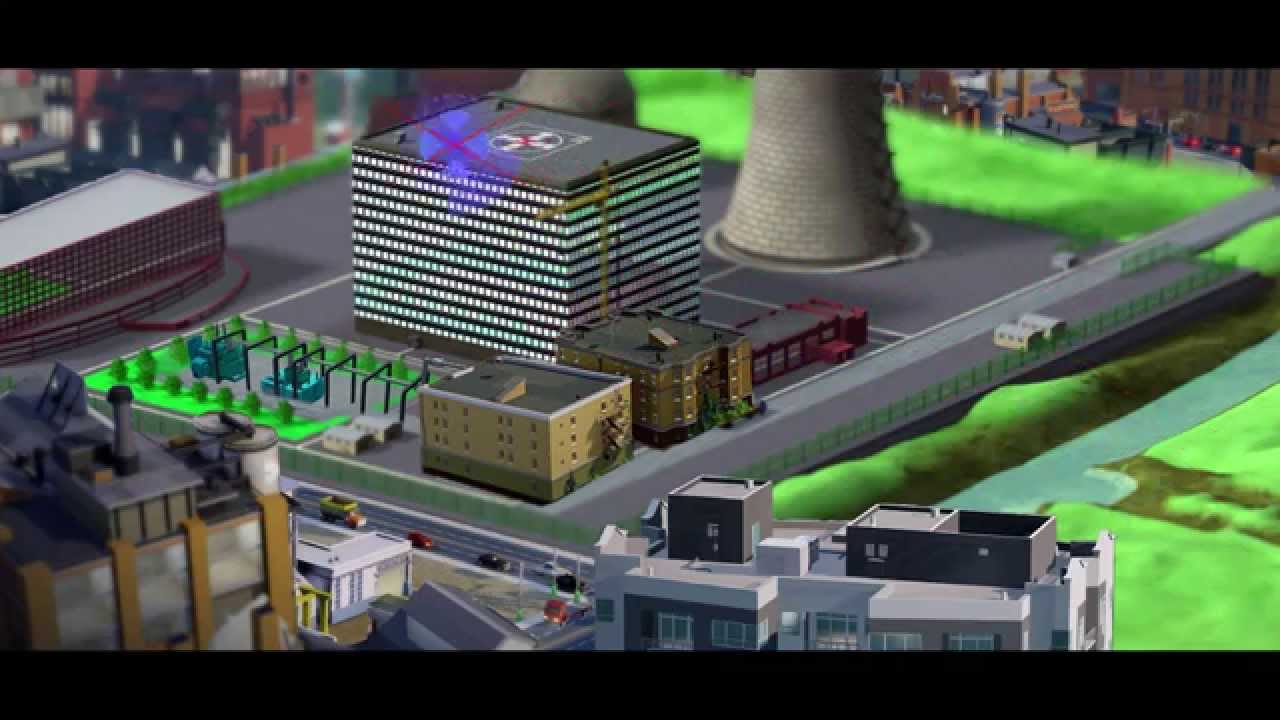 高壓電 high voltage busway system 3D animation simulation...