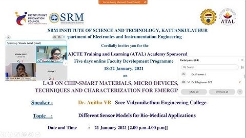 ATAL FDP (18th to 22nd January )  Day 4 session 3