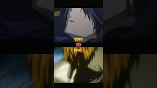 kira vs shadow laugh 👿 [ copy vs real ] #anime#shorts Resimi