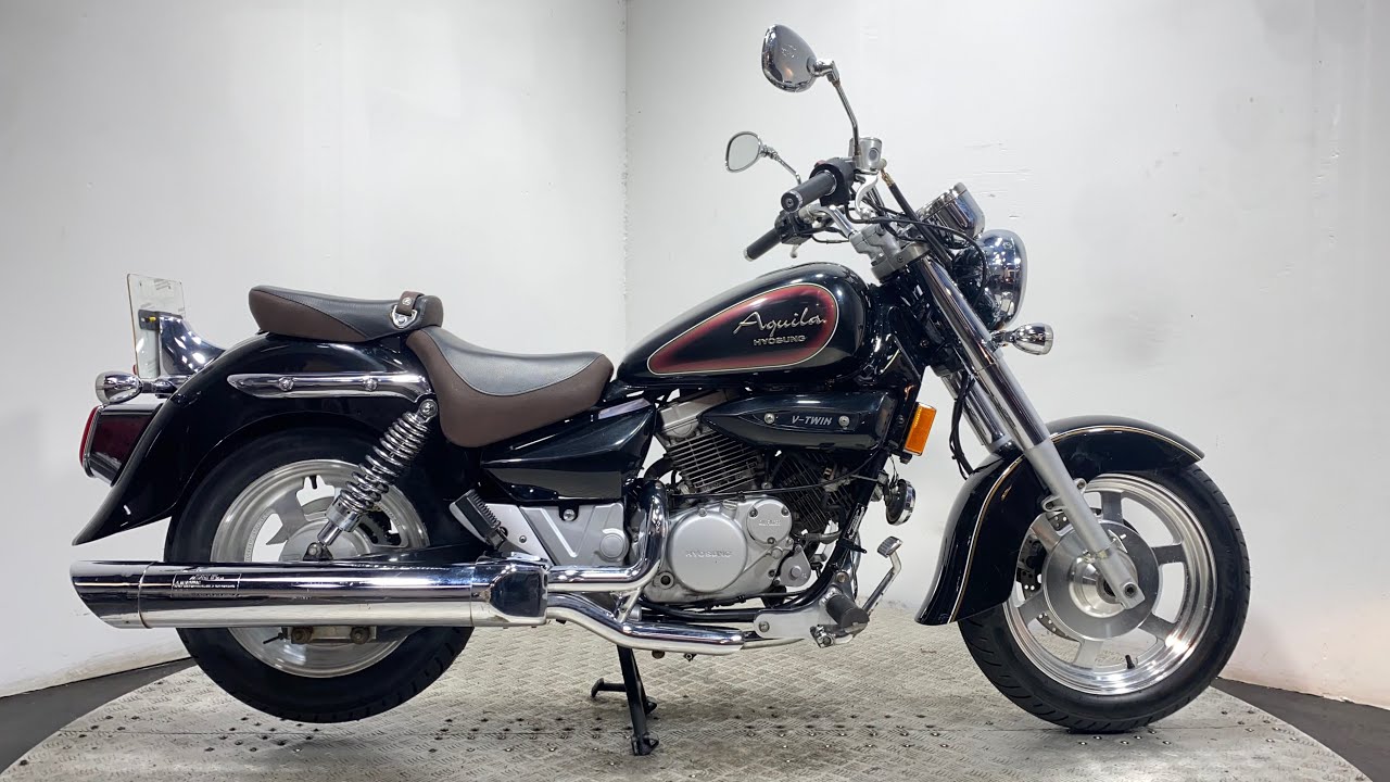 HYOSUNG GV 125 AQUILIA 2016 19K WALK AROUND / RUNNING VIDEO - YouTube