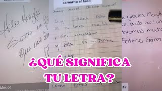 Qué significa tu tipo de FIRMA y LETRA | Maryfer Centeno