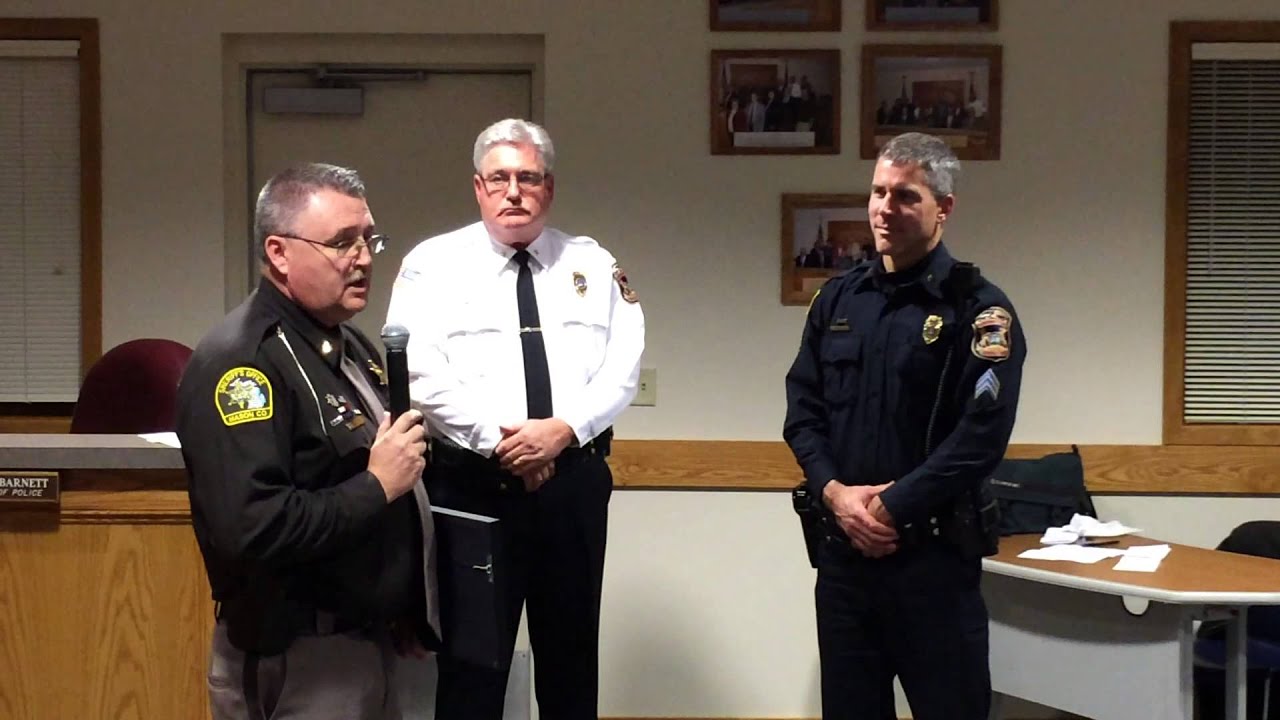 Ludington police officer recognized. YouTube