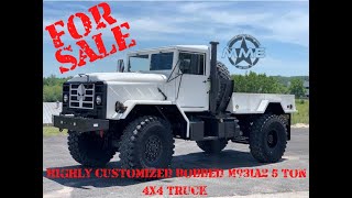 Highly Customized Bobbed M931A2 5 Ton 4X4 Truck For Sale