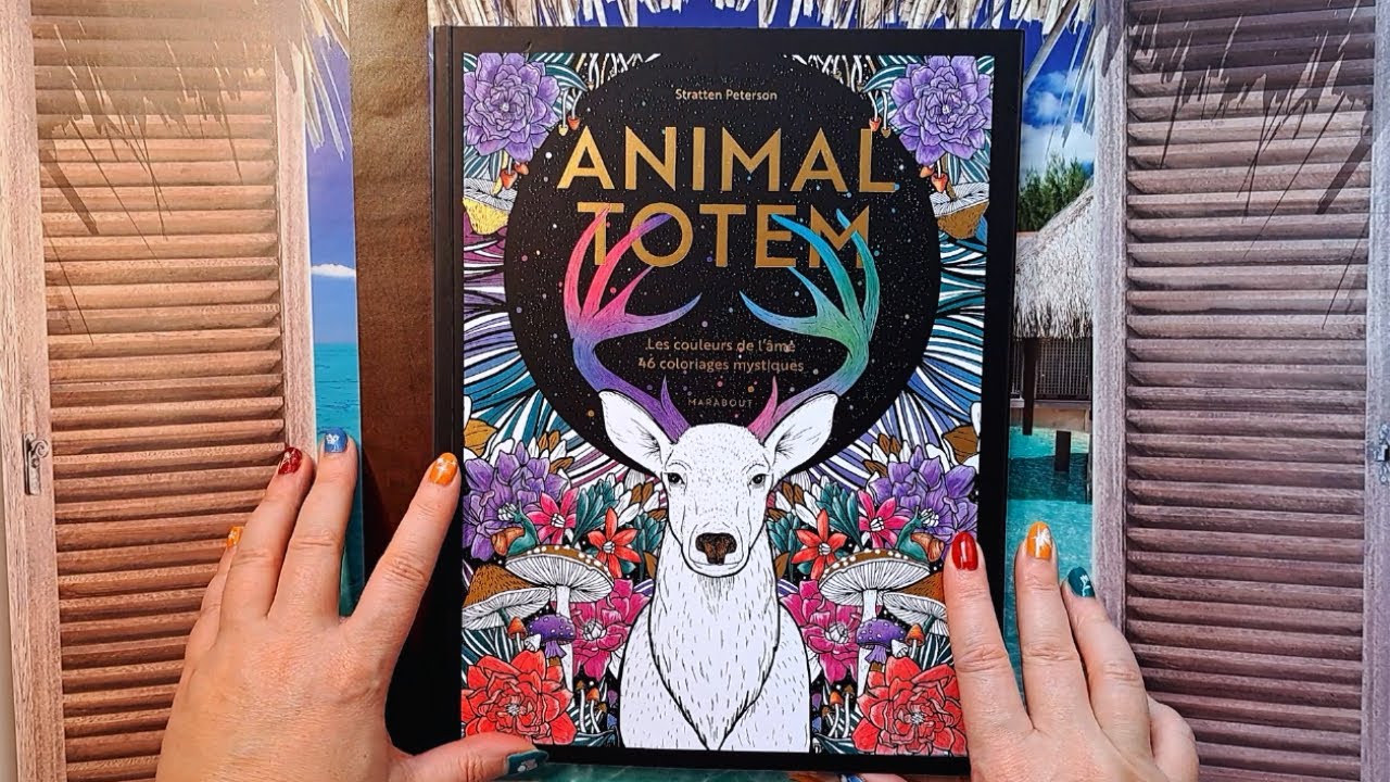 Livre De Coloriage à L’eau Magique Animaux Sauvages – Réutilisable, Stylo Inclus, Dès 3 Ans – Totum