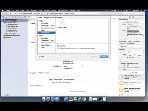 Watchkit tutorial 2 of 17 - project setup
