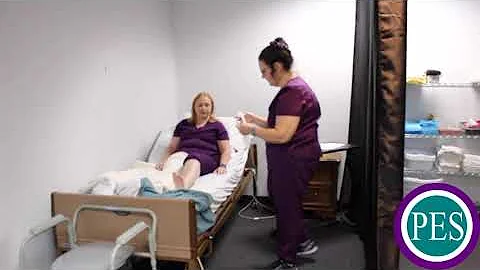 Applying a Knee-High Anti-Embolic (Elastic) Stocking to One Leg-Headmaster CNA Testing Skill
