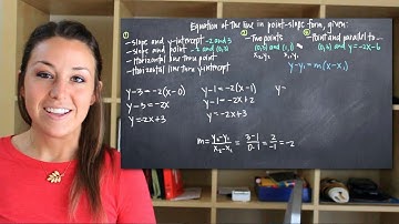 Equation of a line in point-slope form (KristaKingMath)