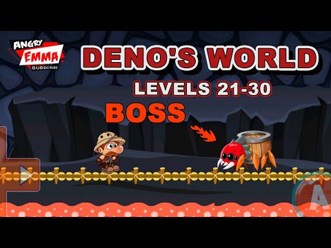 Deno's World - Levels 21-30 + BOSS (Android Gameplay)