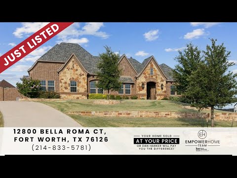 12800 Bella Roma Court, Fort Worth, TX home video tour