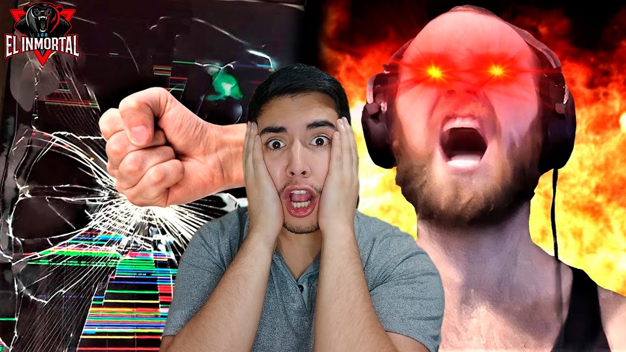 8 MINUTES OF GAMER RAGE #71 reaccion - YouTube