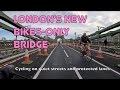 londons new bikesonly bridge  cycling from barnes to hammersmith