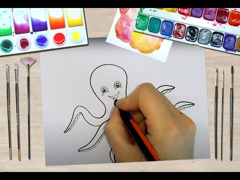 Video: Cum Să Desenezi O Caracatiță