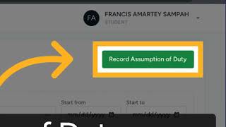Step 3: Record Assumption of Duty in UDSSoB Portal