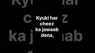 Izzat Wala Ignore | Jawaab Mat Do