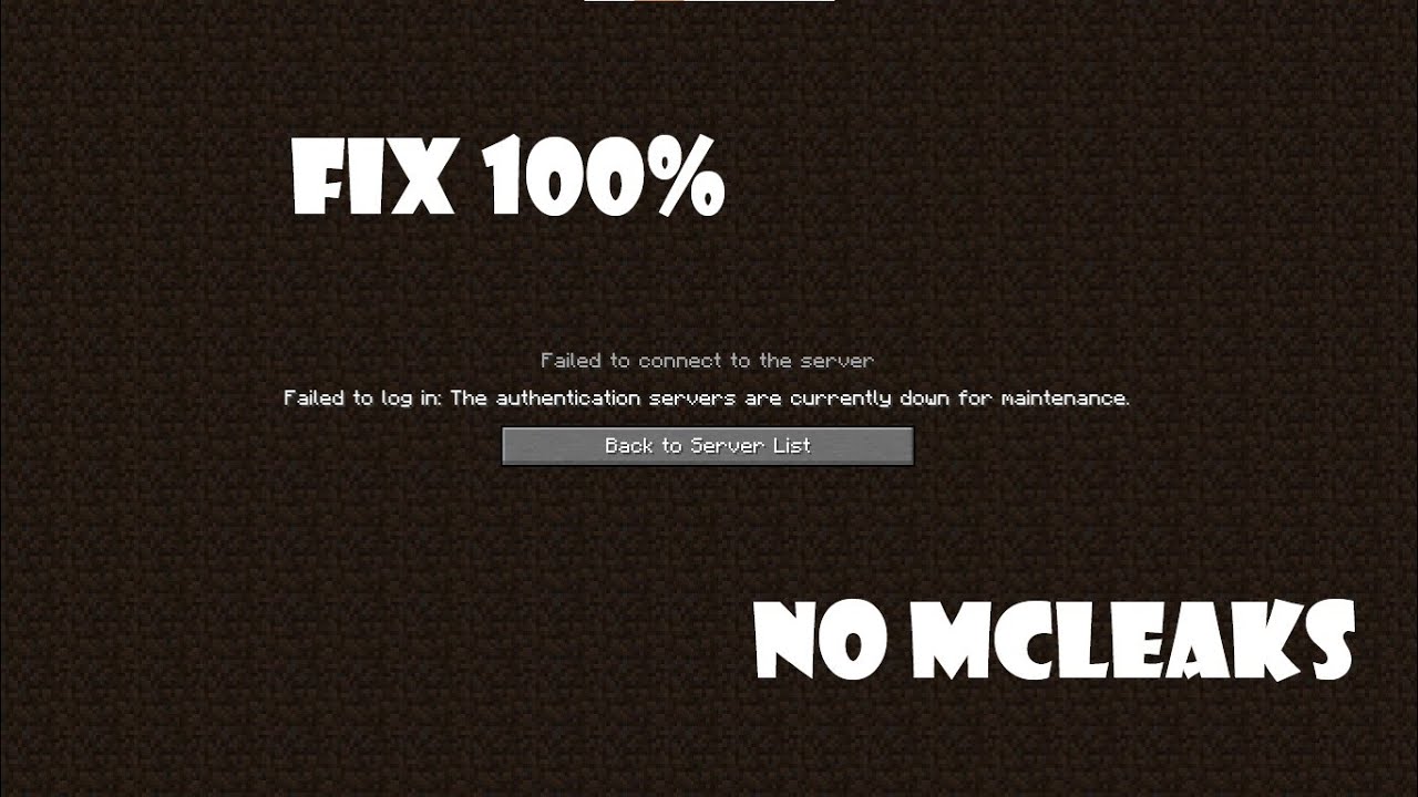 Minecraft authentication servers are down for Maintanance (100% Fixed) [java edition] [windows]