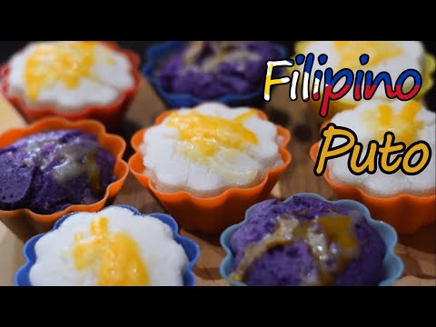 Hoe maak Authentic Filipino Gestoomde Rice Cake (Puto)
