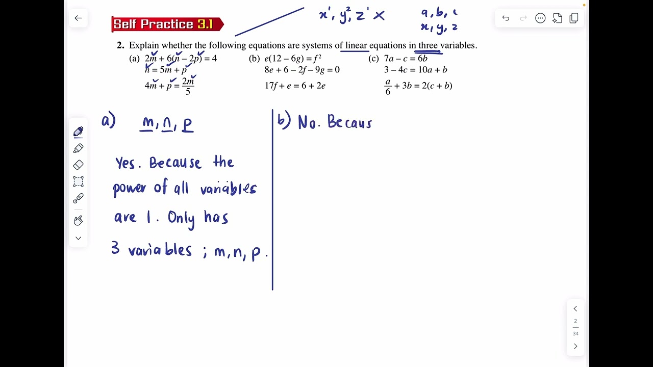 Self Practice 3.1 Q2  | Form 4 Add Maths Chapter 3