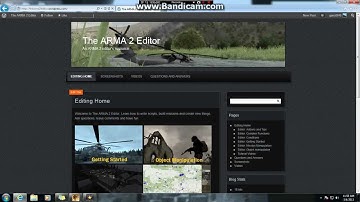 NEW! The Arma 2 Editor website by Ganst949