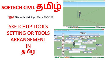 sketchup tools arrangement or tools setting in tamil