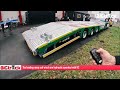 Aksoylu Flatbed trailer for machine transport