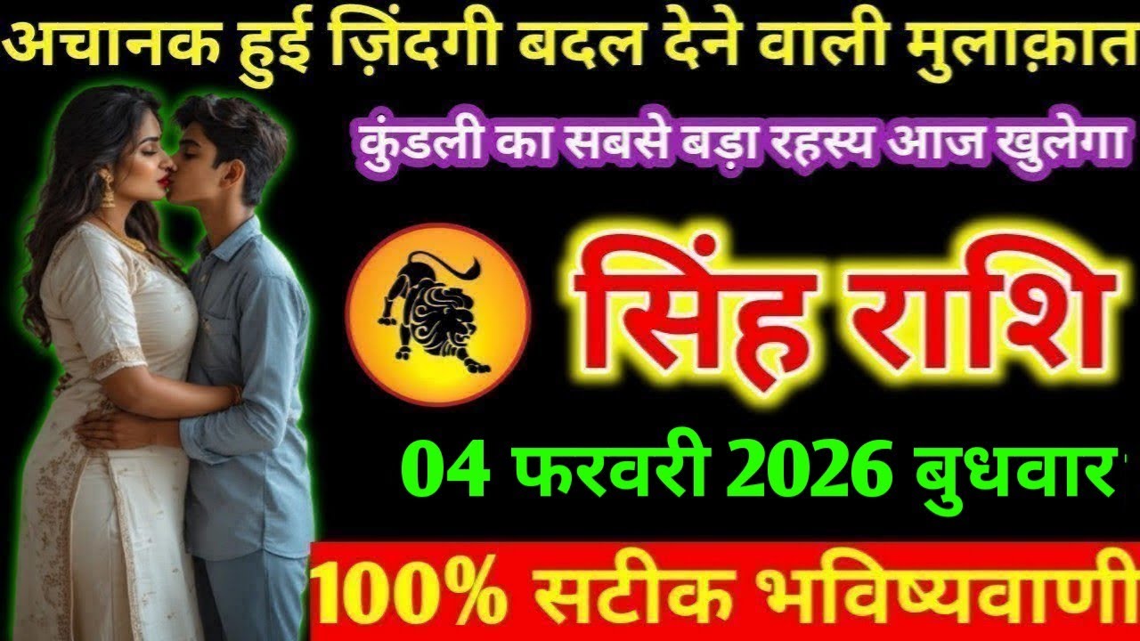 #सिंह अचानक हुई ज़िंदगी बदल देने वाली मुलाक़ात कुंडली का सबसे बड़ा रहस्य आज खुलेगा सिंह राशि