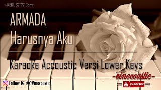 Armada - Harusnya Aku Karaoke Akustik Versi Lower Keys chords