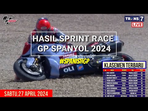 Hasil Motogp Hari ini~Hasil Sprint Race Gp Spanyol 2024~Klasemen Motogp 2024 ~Jadwal Motogp 2024