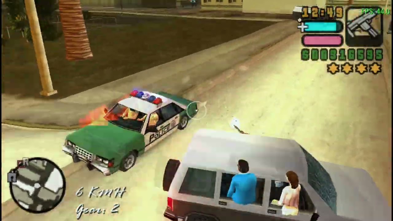 GTA Vice City Stories Vic and lance vance and Louise and Lucia vs the VCPD and FBI with drive by mod