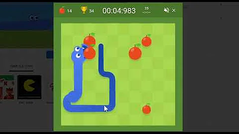 [Former WR] 7.965s Google Snake Speedrun: 25 Apples - 5 Apples, Small (2/24/2021)