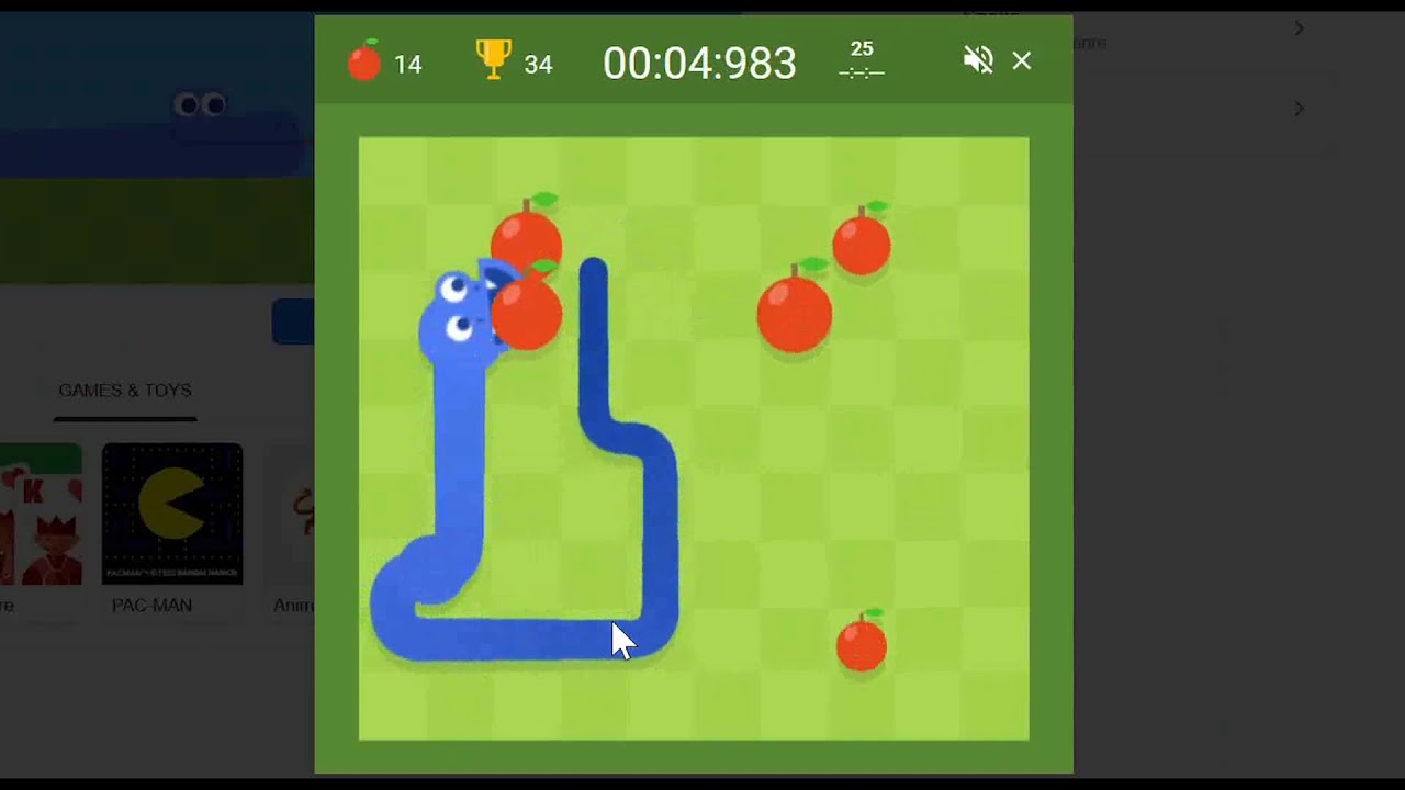 533 🍎 per second #googlesnake