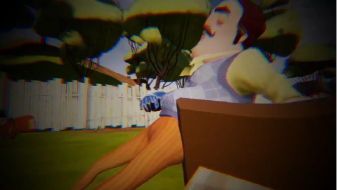 Hello Neighbor: Picking my Neighbor up with an arm chair - YouTube